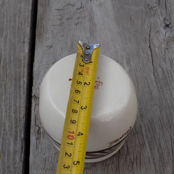 HAWAII Small Brown White Jar, Souvenir, Pohaku Klin Signed on Bottom, * - Picture 5 of 6